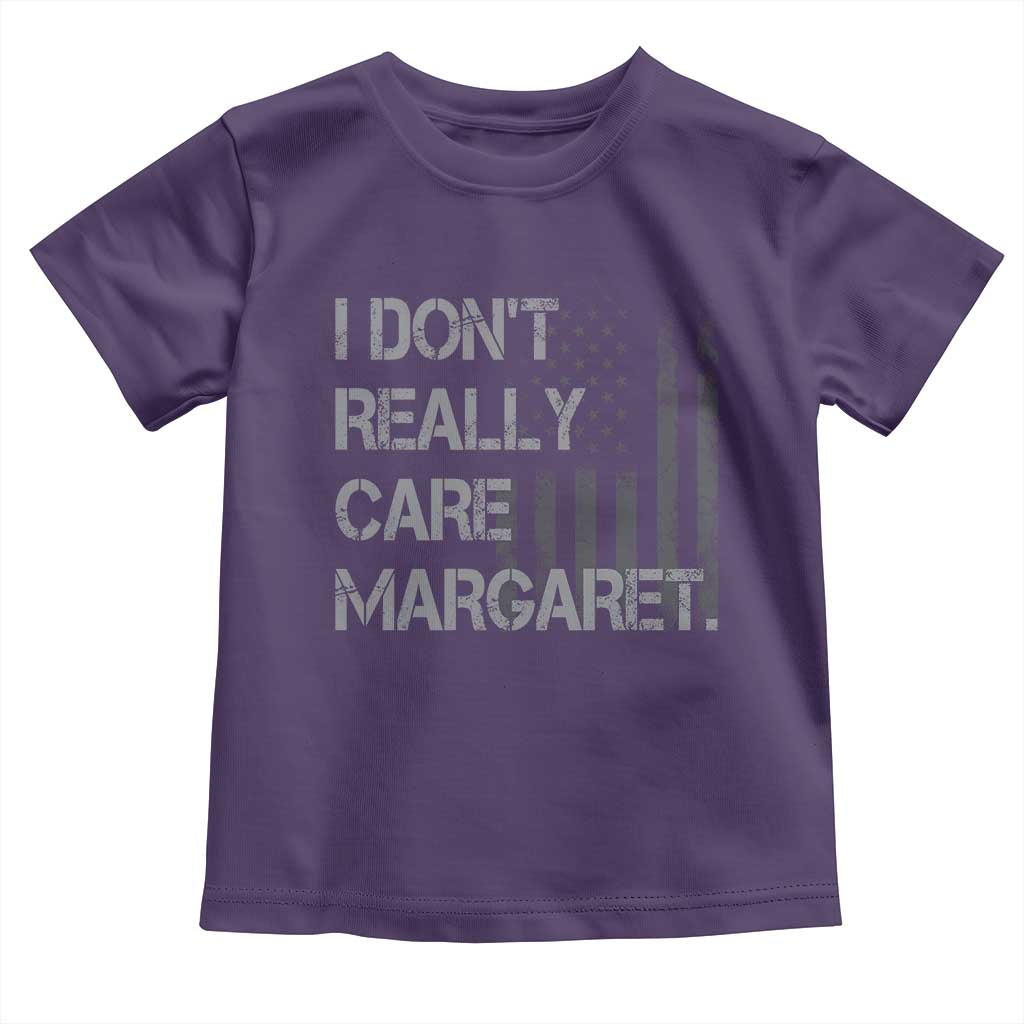 JD Vance Toddler T Shirt I Don't Really Care Margaret American Flag TS09 Purple Print Your Wear