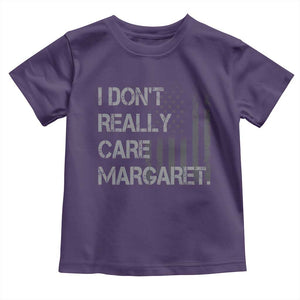 JD Vance Toddler T Shirt I Don't Really Care Margaret American Flag TS09 Purple Print Your Wear