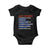 Trump Supporter Baby Onesie Not Sorry For Voting For Trump For Believing America Is Great TS09 Black Print Your Wear