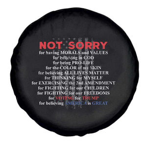 Not Sorry For Voting For Trump Believing America Is Great Spare Tire Cover Trump Supporter TS09 Print Your Wear