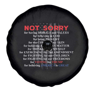 Not Sorry For Voting For Trump Believing America Is Great Spare Tire Cover Trump Supporter TS09 Print Your Wear