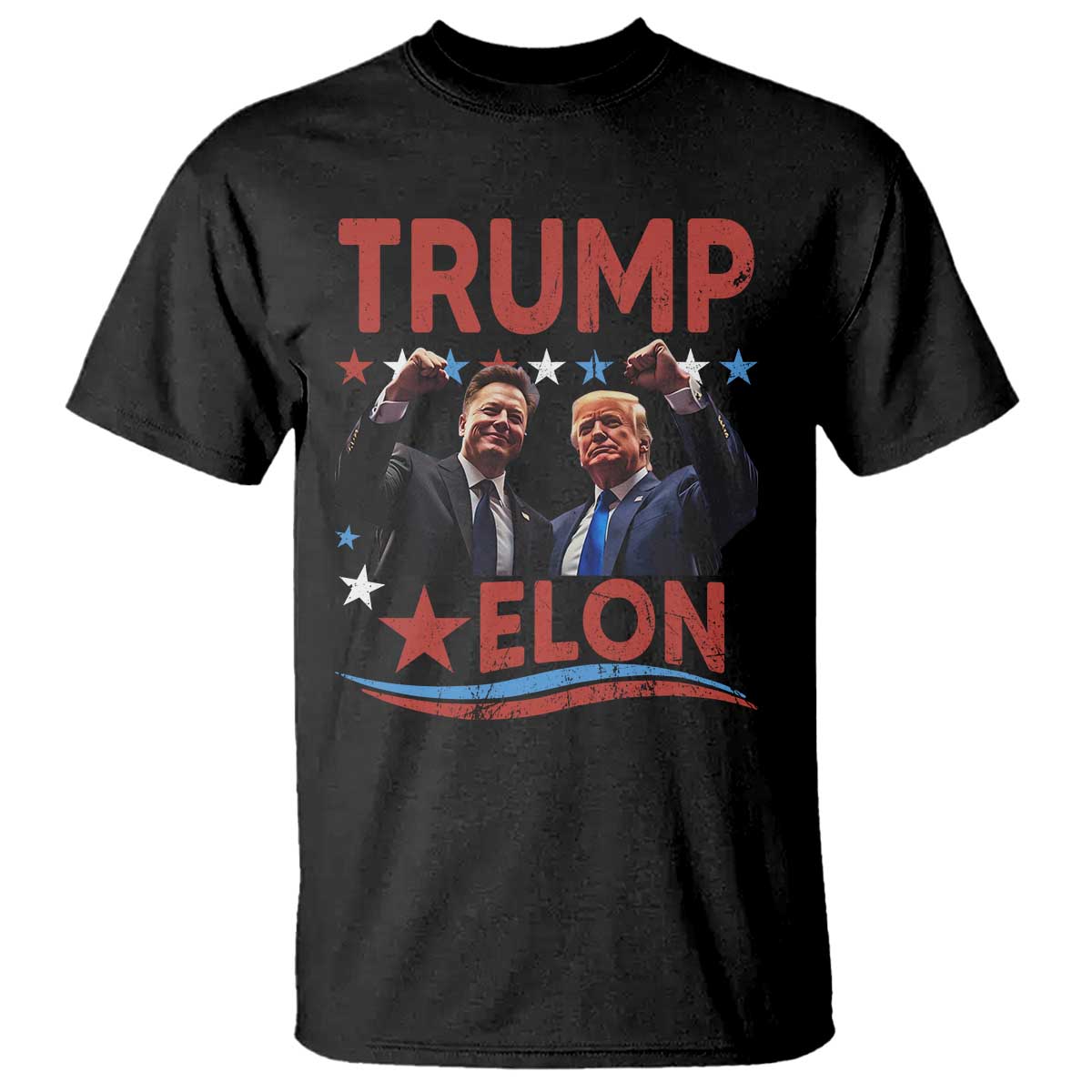 Cool Trump And Elon 2025 T Shirt TS09 Black Print Your Wear