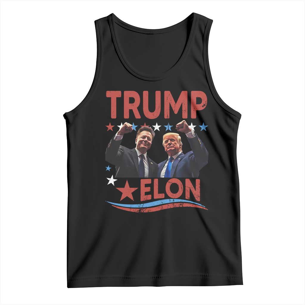 Cool Trump And Elon 2025 Tank Top TS09 Black Print Your Wear