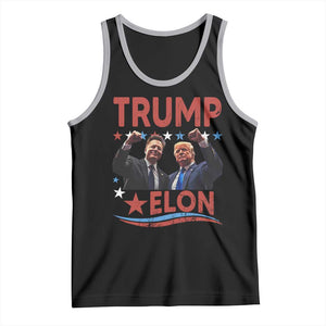 Cool Trump And Elon 2025 Tank Top TS09 Black Athletic Heather Print Your Wear