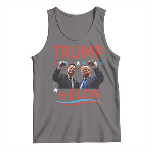 Cool Trump And Elon 2025 Tank Top TS09 Deep Heather Print Your Wear