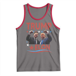 Cool Trump And Elon 2025 Tank Top TS09 Deep Heather Red Print Your Wear