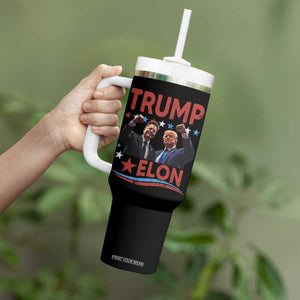 Cool Trump And Elon 2025 Tumbler With Handle TS09 Print Your Wear