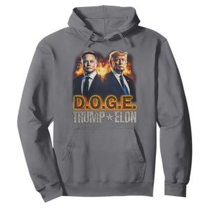Trump Elon 2025 DOGE Hoodie TS09 Charcoal Print Your Wear