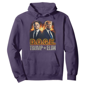 Trump Elon 2025 DOGE Hoodie TS09 Purple Print Your Wear