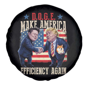 Trump Elon 2025 Spare Tire Cover DOGE Make America Efficiency Again TS09 Print Your Wear