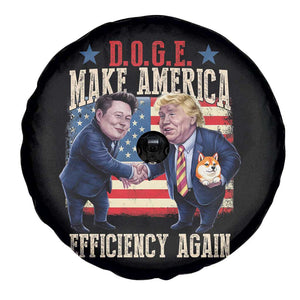 Trump Elon 2025 Spare Tire Cover DOGE Make America Efficiency Again TS09 Print Your Wear