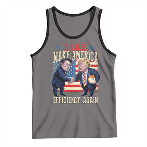 Trump Elon 2025 Tank Top DOGE Make America Efficiency Again TS09 Deep Heather Black Print Your Wear