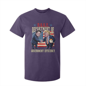 Trump Elon 2025 T Shirt For Kid DOGE Department of Government Efficiency TS09 Purple Print Your Wear