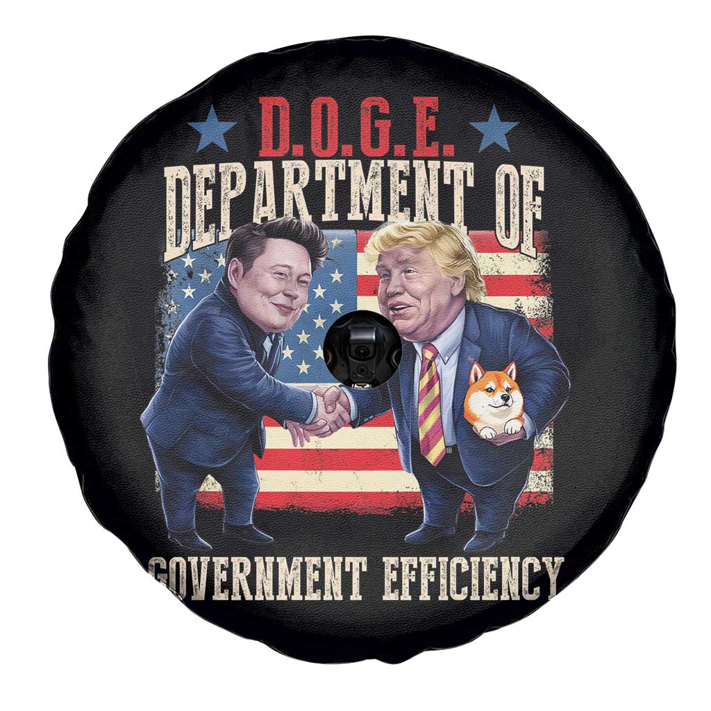 Trump Elon 2025 Spare Tire Cover DOGE Department of Government Efficiency TS09 Print Your Wear