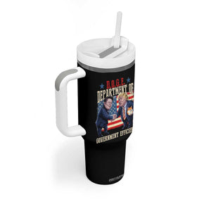 Trump Elon 2025 Tumbler With Handle DOGE Department of Government Efficiency TS09 Print Your Wear