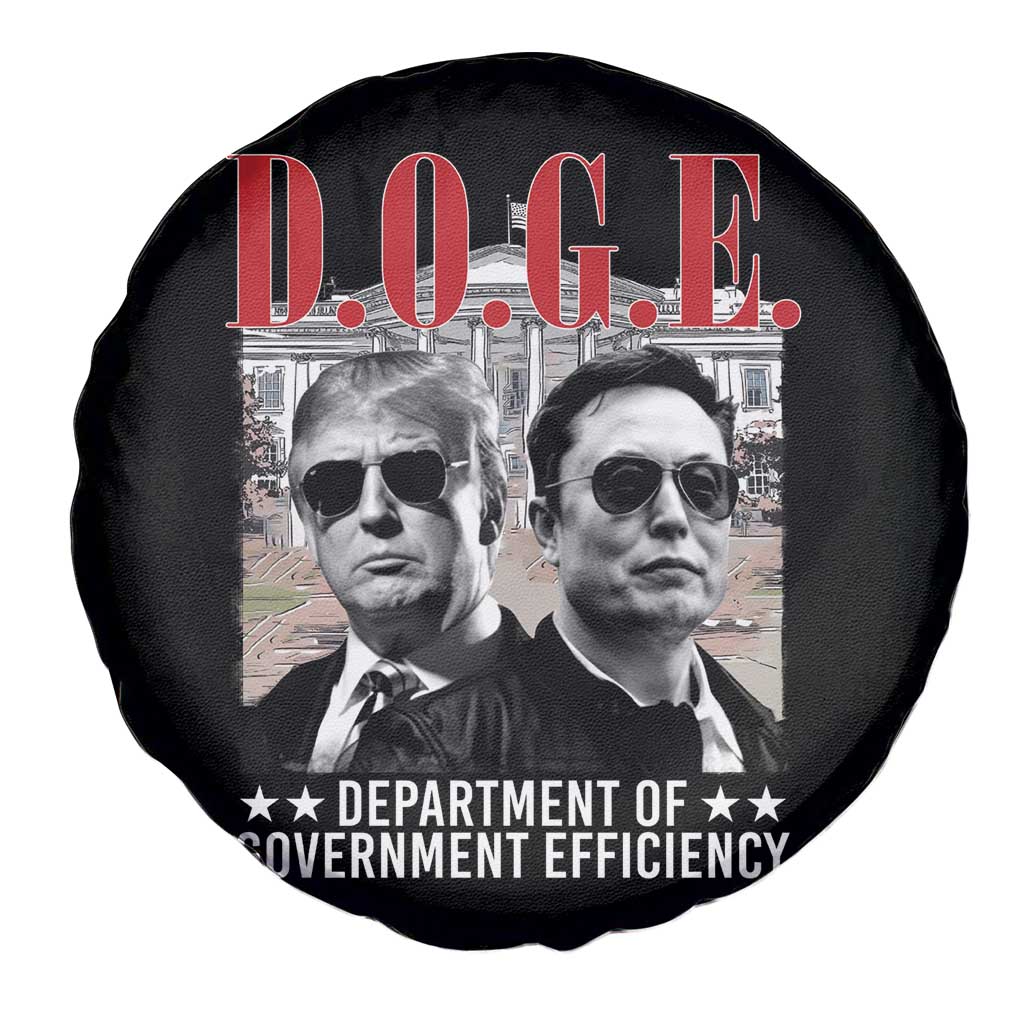 Trump Elon DOGE Spare Tire Cover Department of Government Efficiency TS09 Print Your Wear