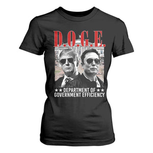 Trump Elon DOGE T Shirt For Women Department of Government Efficiency TS09 Black Print Your Wear