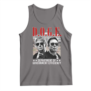 Trump Elon DOGE Tank Top Department of Government Efficiency TS09 Deep Heather Print Your Wear