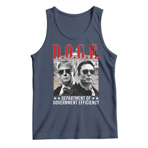 Trump Elon DOGE Tank Top Department of Government Efficiency TS09 Navy Print Your Wear