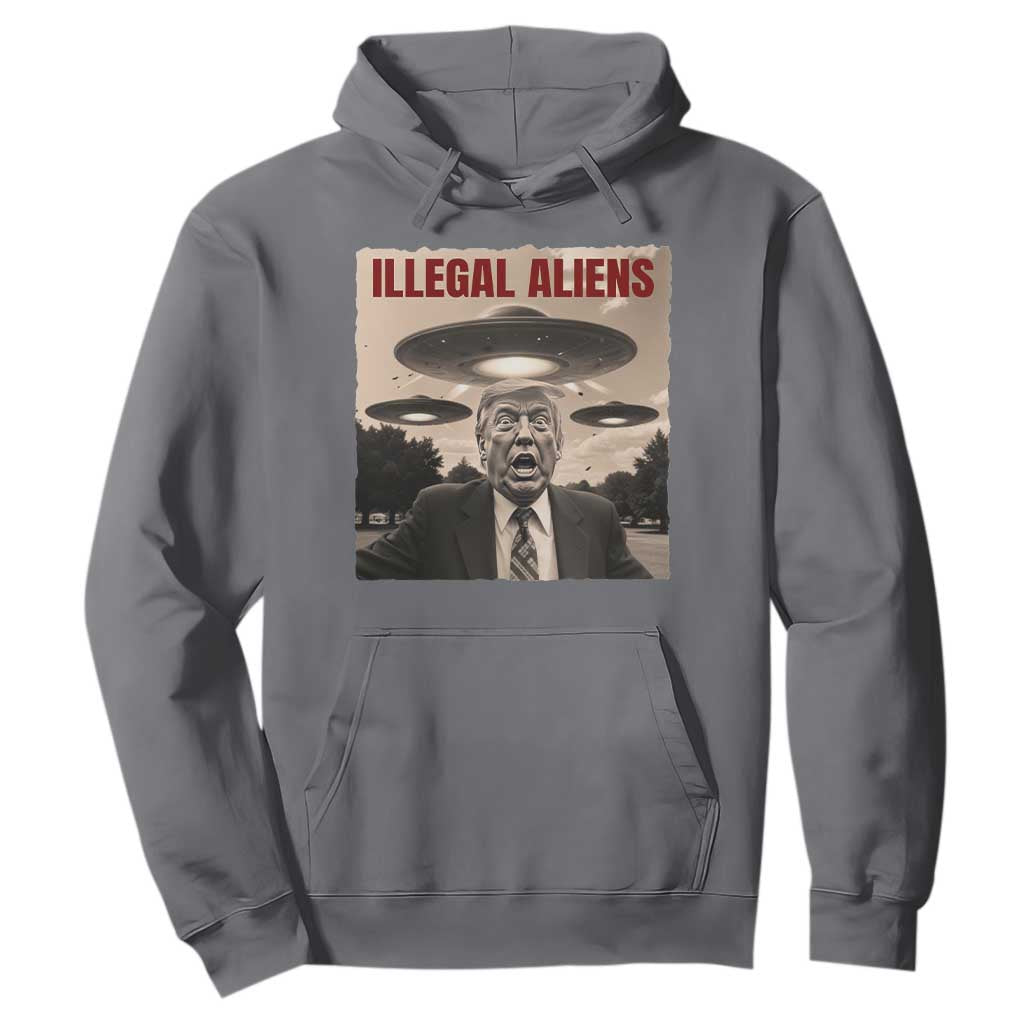 Funny Trump Illegal Aliens Hoodie TS09 Charcoal Print Your Wear