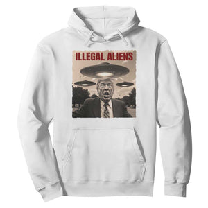 Funny Trump Illegal Aliens Hoodie TS09 White Print Your Wear