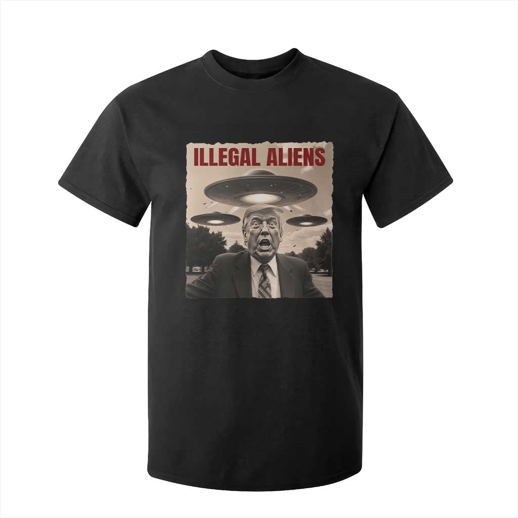 Funny Trump Illegal Aliens T Shirt For Kid TS09 Black Print Your Wear