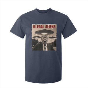 Funny Trump Illegal Aliens T Shirt For Kid TS09 Navy Print Your Wear
