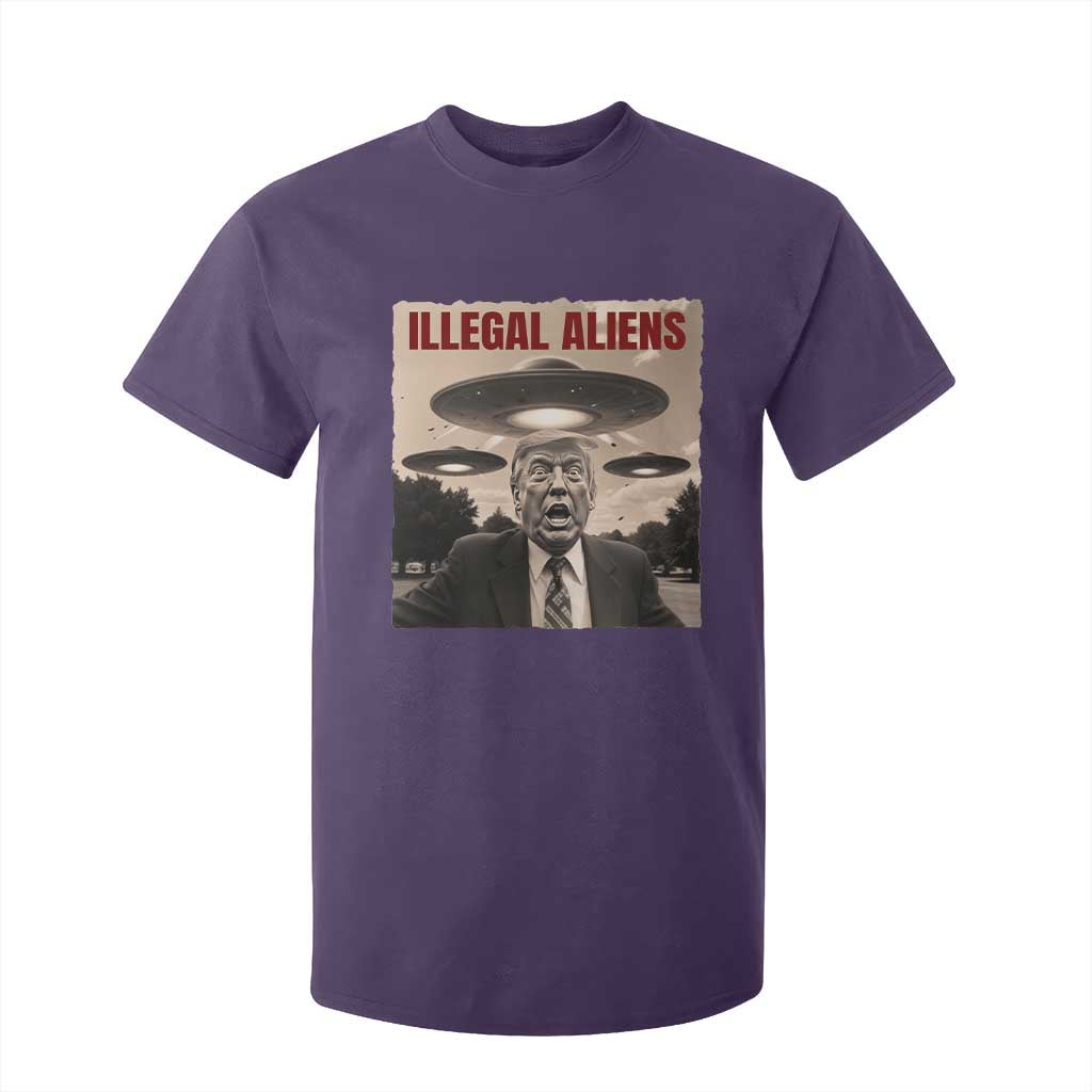 Funny Trump Illegal Aliens T Shirt For Kid TS09 Purple Print Your Wear