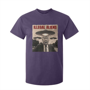 Funny Trump Illegal Aliens T Shirt For Kid TS09 Purple Print Your Wear