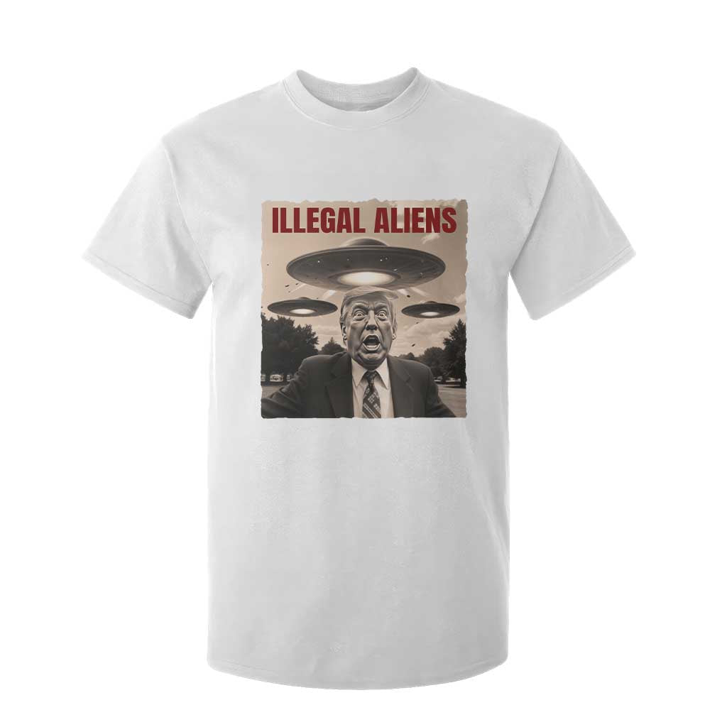 Funny Trump Illegal Aliens T Shirt For Kid TS09 White Print Your Wear