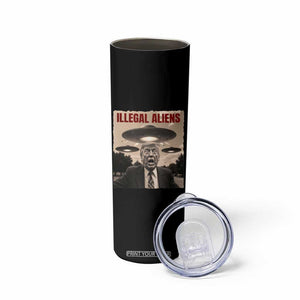 Funny Trump Illegal Aliens Skinny Tumbler TS09 Print Your Wear