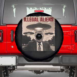 Funny Trump Illegal Aliens Spare Tire Cover TS09 Black Print Your Wear
