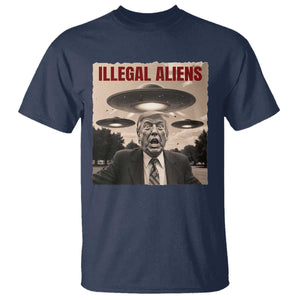 Funny Trump Illegal Aliens T Shirt TS09 Navy Print Your Wear