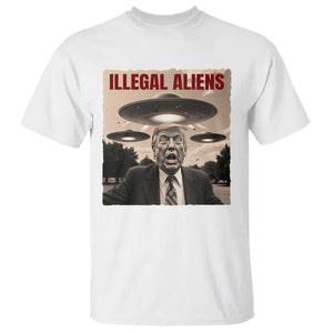 Funny Trump Illegal Aliens T Shirt TS09 White Print Your Wear