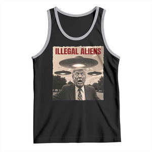 Funny Trump Illegal Aliens Tank Top TS09 Black Athletic Heather Print Your Wear