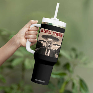 Funny Trump Illegal Aliens Tumbler With Handle TS09 Print Your Wear