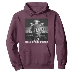 Illegal Aliens Funny Trump Hoodie Call Space Force TS09 Maroon Print Your Wear