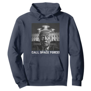 Illegal Aliens Funny Trump Hoodie Call Space Force TS09 Navy Print Your Wear