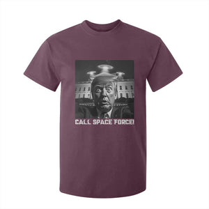 Illegal Aliens Funny Trump T Shirt For Kid Call Space Force TS09 Maroon Print Your Wear