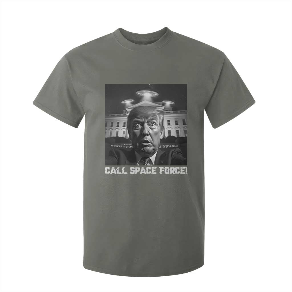 Illegal Aliens Funny Trump T Shirt For Kid Call Space Force TS09 Military Green Print Your Wear