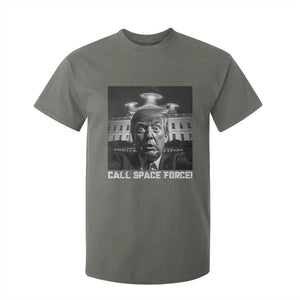 Illegal Aliens Funny Trump T Shirt For Kid Call Space Force TS09 Military Green Print Your Wear