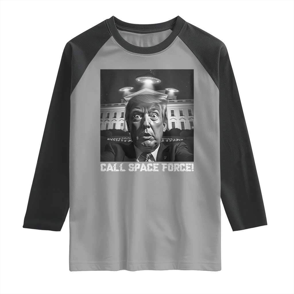 Illegal Aliens Funny Trump Raglan Shirt Call Space Force TS09 Sport Gray Black Print Your Wear