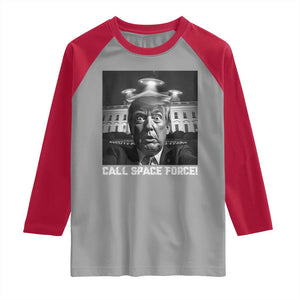 Illegal Aliens Funny Trump Raglan Shirt Call Space Force TS09 Sport Gray Red Print Your Wear