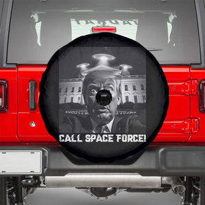Illegal Aliens Funny Trump Spare Tire Cover Call Space Force TS09 Black Print Your Wear