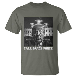 Illegal Aliens Funny Trump T Shirt Call Space Force TS09 Military Green Print Your Wear