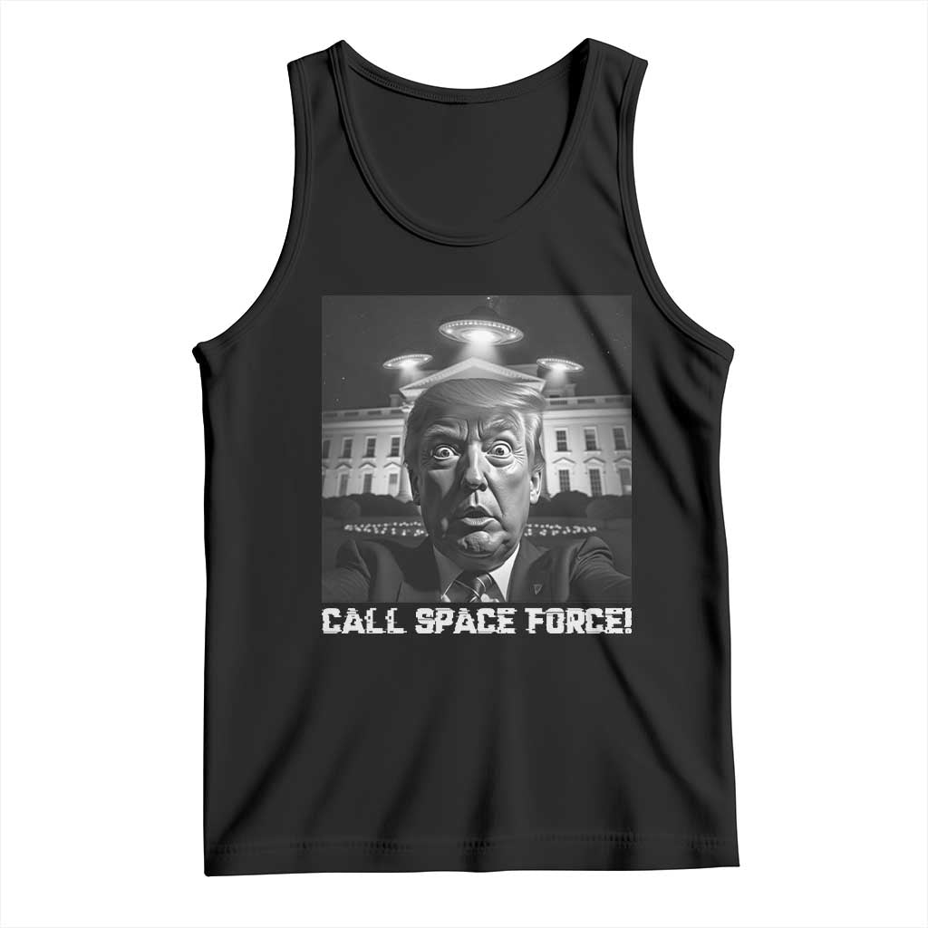 Illegal Aliens Funny Trump Tank Top Call Space Force TS09 Black Print Your Wear