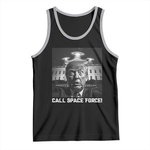 Illegal Aliens Funny Trump Tank Top Call Space Force TS09 Black Athletic Heather Print Your Wear