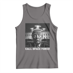 Illegal Aliens Funny Trump Tank Top Call Space Force TS09 Deep Heather Print Your Wear