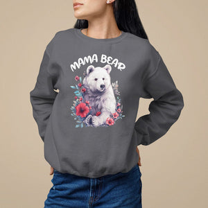 Mother's Day Mama Bear Best Mom Sweatshirt TS09 Charcoal Printyourwear