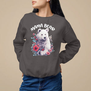 Mother's Day Mama Bear Best Mom Sweatshirt TS09 Dark Chocolate Printyourwear